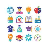 Education Icon Set Collection for Documents, Websites and Mobile Applications vector