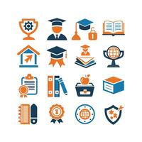 Education Icon Set Collection for Documents, Websites and Mobile Applications vector