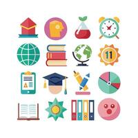 Education Icon Set Collection for Documents, Websites and Mobile Applications vector