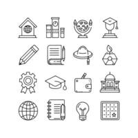 Education Icon Set Collection for Documents, Websites and Mobile Applications vector