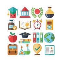 Education Icon Set Collection for Documents, Websites and Mobile Applications vector