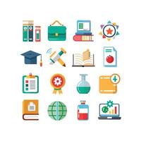 Education Icon Set Collection for Documents, Websites and Mobile Applications vector