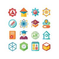 Education Icon Set Collection for Documents, Websites and Mobile Applications vector