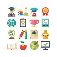 Education Icon Set Collection for Documents, Websites and Mobile Applications vector