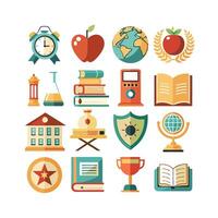 Education Icon Set Collection for Documents, Websites and Mobile Applications vector