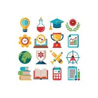 Education Icon Set Collection for Documents, Websites and Mobile Applications vector