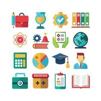 Education Icon Set Collection for Documents, Websites and Mobile Applications vector