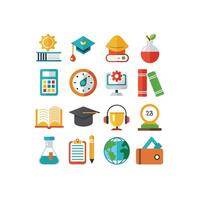 Education Icon Set Collection for Documents, Websites and Mobile Applications vector