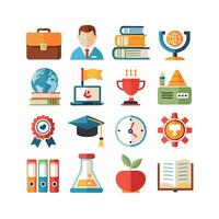 Education Icon Set Collection for Documents, Websites and Mobile Applications vector