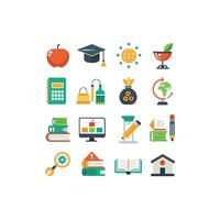 Education Icon Set Collection for Documents, Websites and Mobile Applications vector
