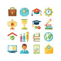 Education Icon Set Collection for Documents, Websites and Mobile Applications vector