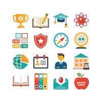 Education Icon Set Collection for Documents, Websites and Mobile Applications vector
