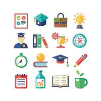 Education Icon Set Collection for Documents, Websites and Mobile Applications vector