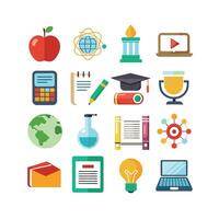 Education Icon Set Collection for Documents, Websites and Mobile Applications vector