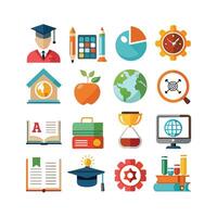 Education Icon Set Collection for Documents, Websites and Mobile Applications vector
