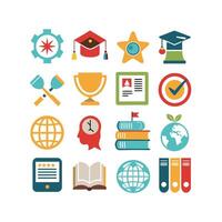 Education Icon Set Collection for Documents, Websites and Mobile Applications vector