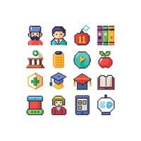 Education Icon Set Collection for Documents, Websites and Mobile Applications vector