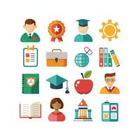 Education Icon Set Collection for Documents, Websites and Mobile Applications vector