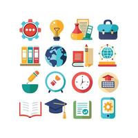 Education Icon Set Collection for Documents, Websites and Mobile Applications vector