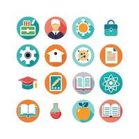Education Icon Set Collection for Documents, Websites and Mobile Applications vector