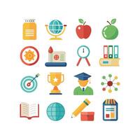 Education Icon Set Collection for Documents, Websites and Mobile Applications vector