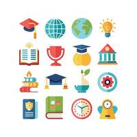 Education Icon Set Collection for Documents, Websites and Mobile Applications vector