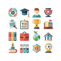 Education Icon Set Collection for Documents, Websites and Mobile Applications vector
