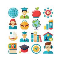 Education Icon Set Collection for Documents, Websites and Mobile Applications vector