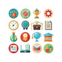 Education Icon Set Collection for Documents, Websites and Mobile Applications vector