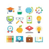 Education Icon Set Collection for Documents, Websites and Mobile Applications vector