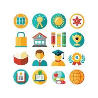 Education Icon Set Collection for Documents, Websites and Mobile Applications vector