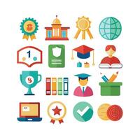 Education Icon Set Collection for Documents, Websites and Mobile Applications vector