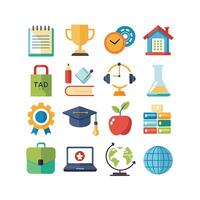 Education Icon Set Collection for Documents, Websites and Mobile Applications vector