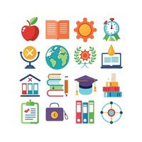 Education Icon Set Collection for Documents, Websites and Mobile Applications vector