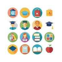 Education Icon Set Collection for Documents, Websites and Mobile Applications vector