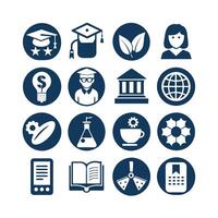 Education Icon Set Collection for Documents, Websites and Mobile Applications vector