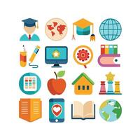 Education Icon Set Collection for Documents, Websites and Mobile Applications vector