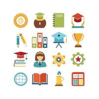 Education Icon Set Collection for Documents, Websites and Mobile Applications vector