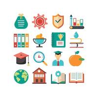 Education Icon Set Collection for Documents, Websites and Mobile Applications vector