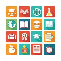 Education Icon Set Collection for Documents, Websites and Mobile Applications vector