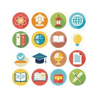 Education Icon Set Collection for Documents, Websites and Mobile Applications vector
