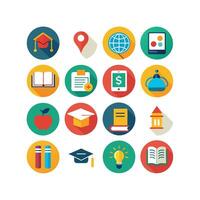 Education Icon Set Collection for Documents, Websites and Mobile Applications vector