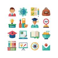 Education Icon Set Collection for Documents, Websites and Mobile Applications vector
