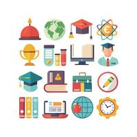 Education Icon Set Collection for Documents, Websites and Mobile Applications vector