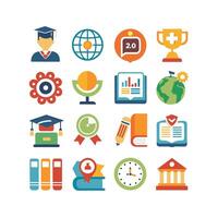 Education Icon Set Collection for Documents, Websites and Mobile Applications vector