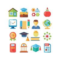 Education Icon Set Collection for Documents, Websites and Mobile Applications vector