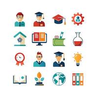 Education Icon Set Collection for Documents, Websites and Mobile Applications vector