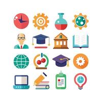 Education Icon Set Collection for Documents, Websites and Mobile Applications vector