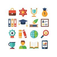 Education Icon Set Collection for Documents, Websites and Mobile Applications vector