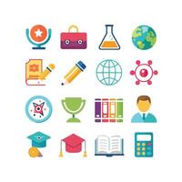 Education Icon Set Collection for Documents, Websites and Mobile Applications vector